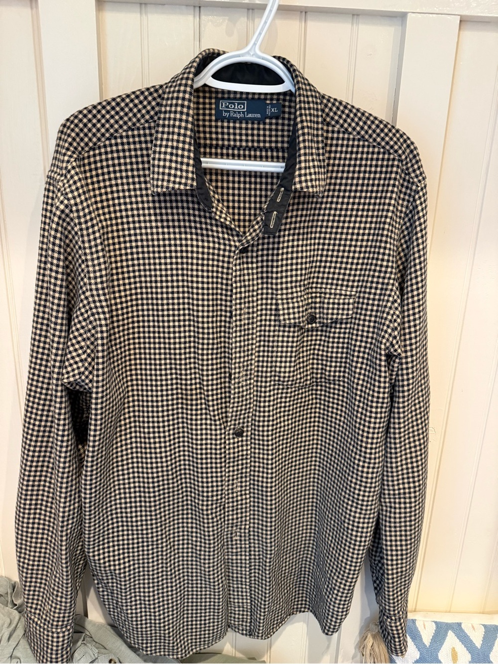 Polo by Ralph Lauren Black & Cream Check Long-Sleeve Shirt